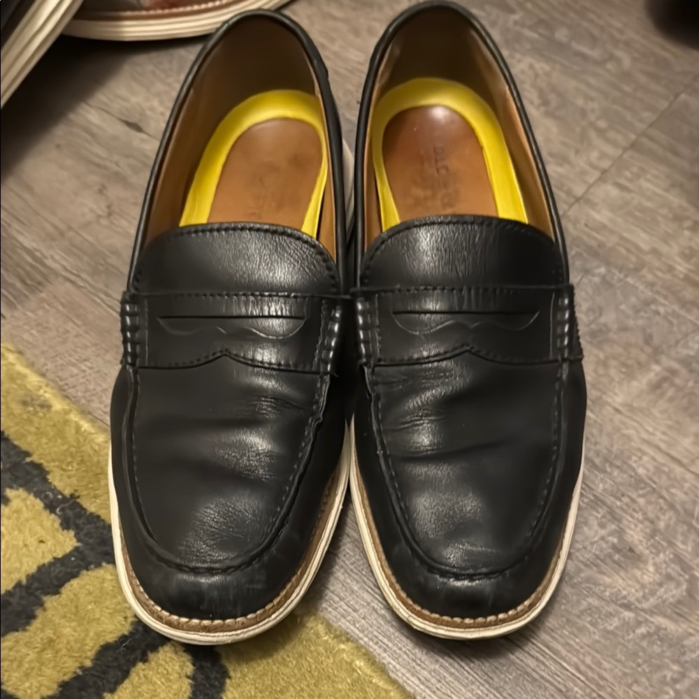 Cole Haan Lunargrand Black Leather Loafers